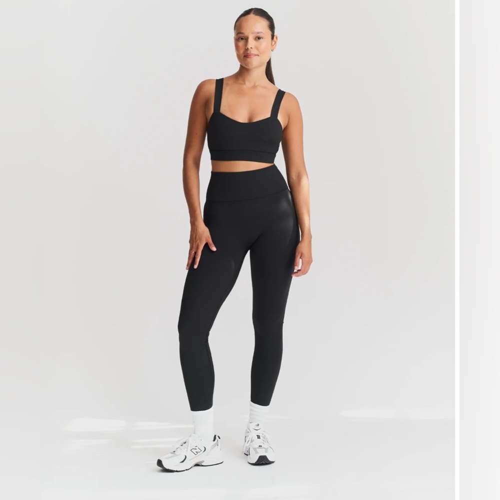 Sisterly Tribe‎ Women’s SoftSculpt Compression Activewear Black Leggings Small